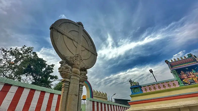 Giant Discs - Gavi Gangadhareshwara Temple, Cave Temple in Bangalore