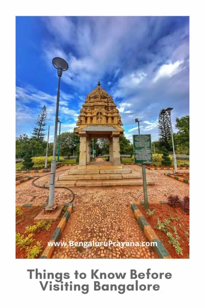 PIN for later reference - Top Things to Know Before Visiting Bangalore