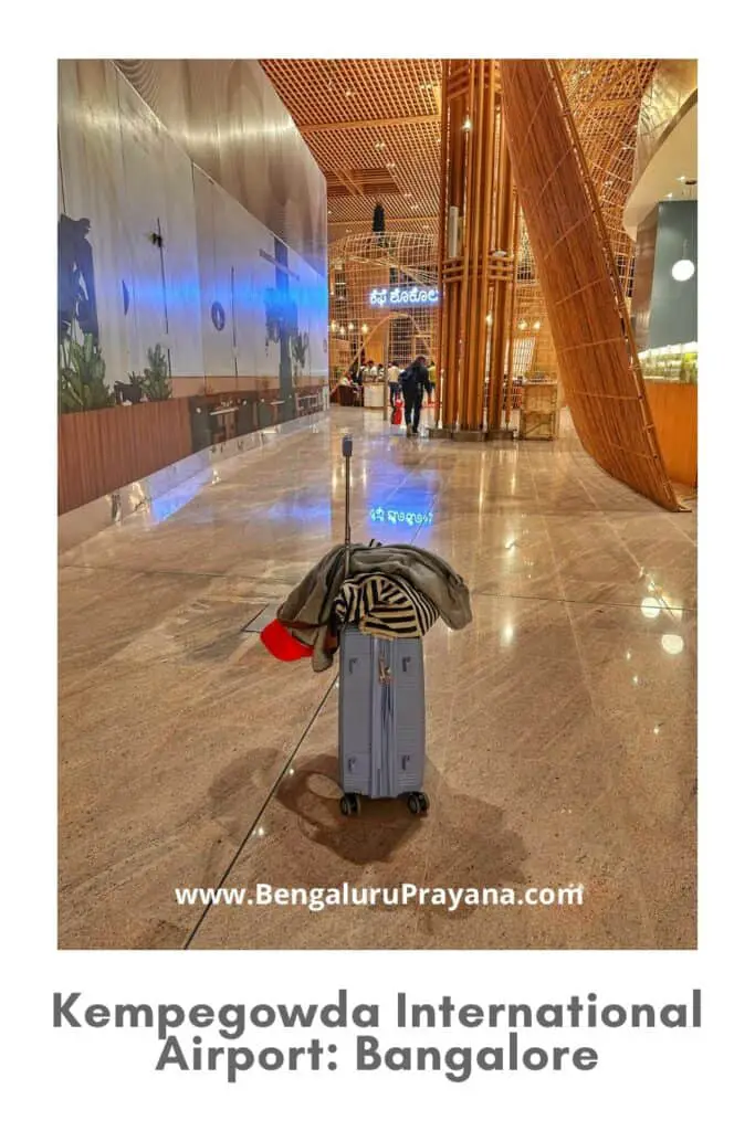 PIN for later reference - Kempegowda International Airport