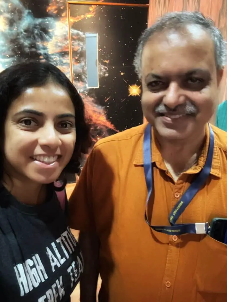 With Dr. B. R Guruprasad, the Director of the Planetarium