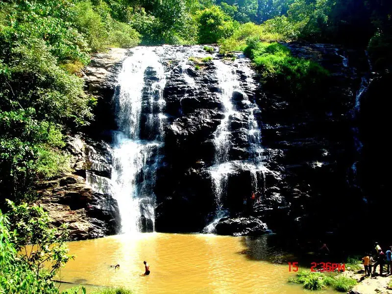 two layered waterfall in Coorg