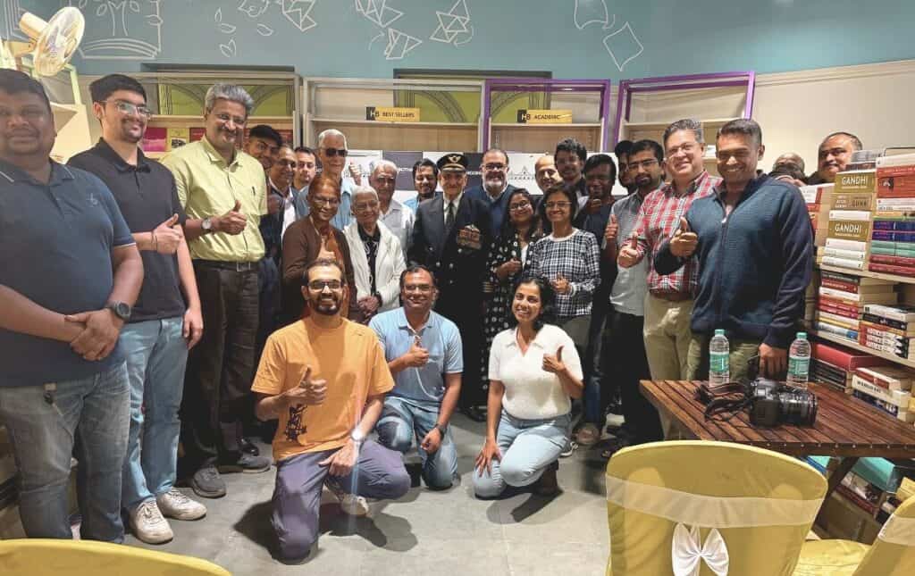 Wing Commander Bharat Bhushan Soni, Vir Chakra: A Life Shaped by Skill, Discipline, and Service a group of people posing for a picture