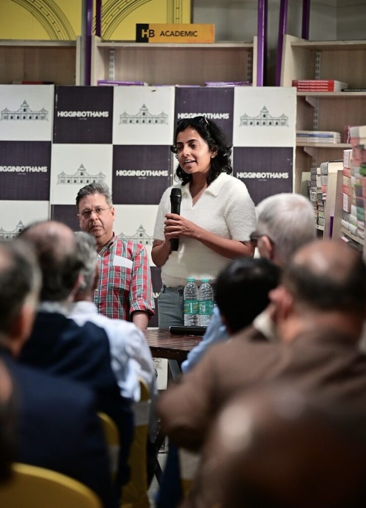 a woman speaking on mic