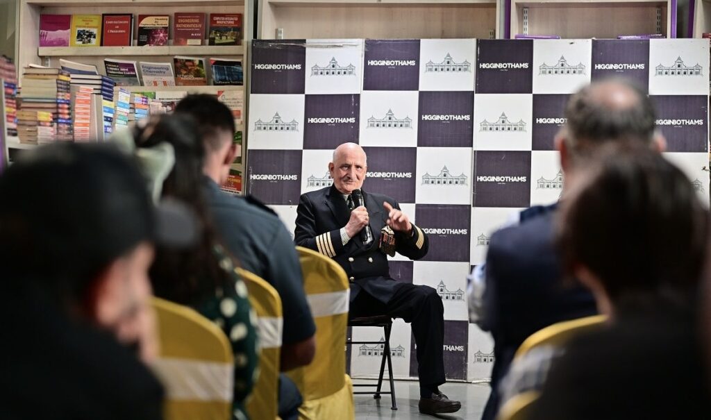 Wing Commander Bharat Bhushan Soni, Vir Chakra: A Life Shaped by Skill, Discipline, and Service a speaker talking