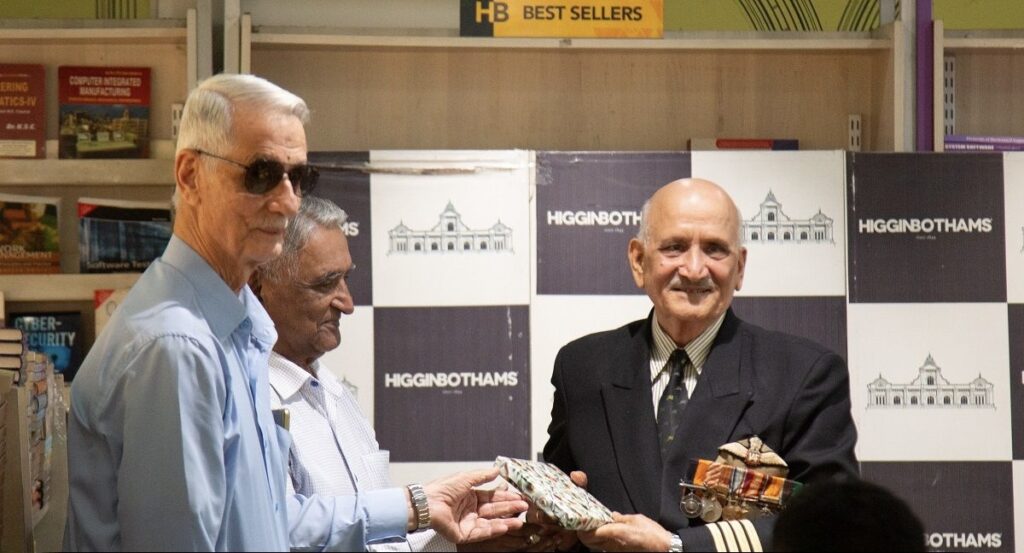 Wing Commander Bharat Bhushan Soni, Vir Chakra: A Life Shaped by Skill, Discipline, and Service three men smiling and posing for picture