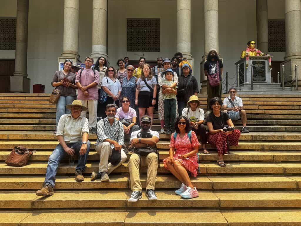 group of people sitting